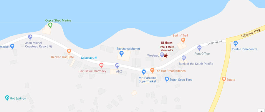 Ki-Maren Real Estate Location in Savusavu Fiji